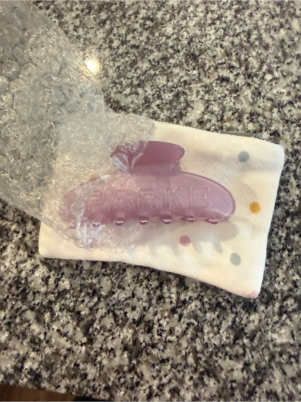 Parke sparkle Purple Hair Clip - NEW sold out color